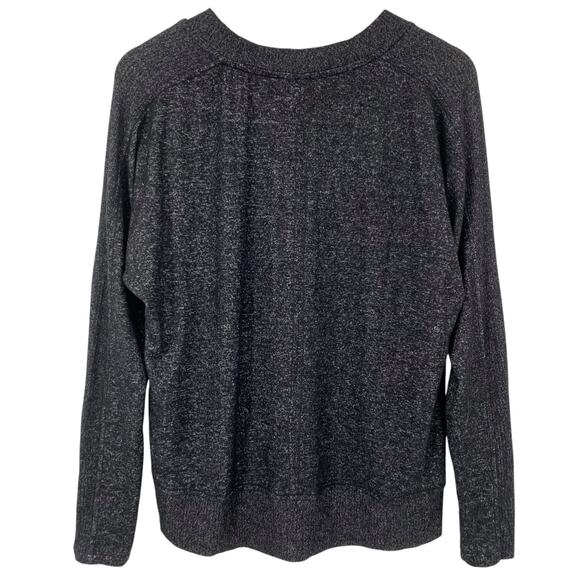 BUFFALO DAVID BITTON NWOT Cozy Knit Relaxed V Neck Sweater Heather Gray Medium - Picture 3 of 5